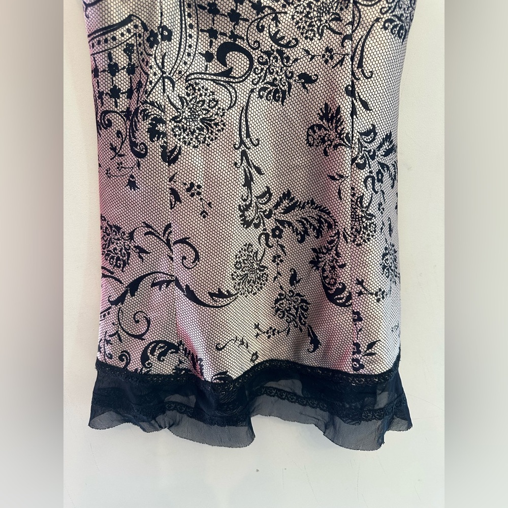 Late Y2K Era Ambrielle Cream and Black Babydoll Style Lace Lingerie Size Medium - Picture 4 of 6